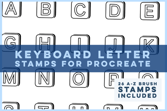 Download Keyboard Letter Stamp Brushes - Premium Bundle