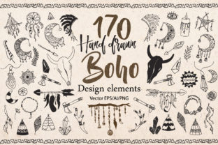 Download Boho Tribal Design Elements Clipart - Sign Collection
