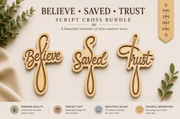 Download Christian Cross Sign SVG Laser Cut Set - Premium Resources